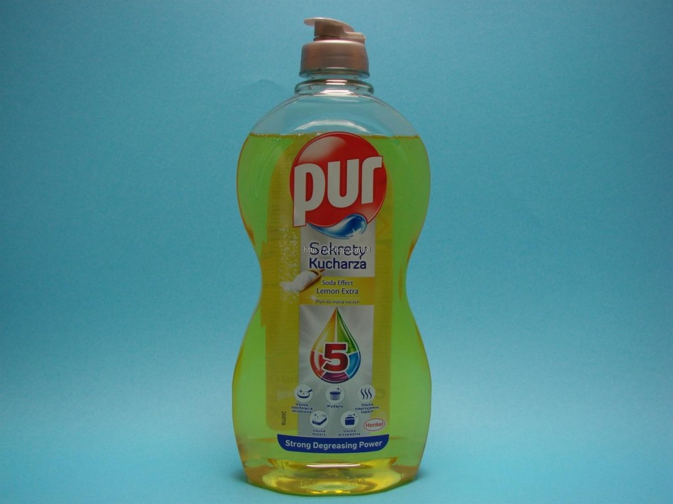 PŁYN DO NACZYŃ PUR 450ml lemon H 369***
