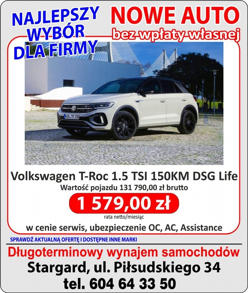 Volkswagen T-Roc 1.5 TSI 150KM DSG Life